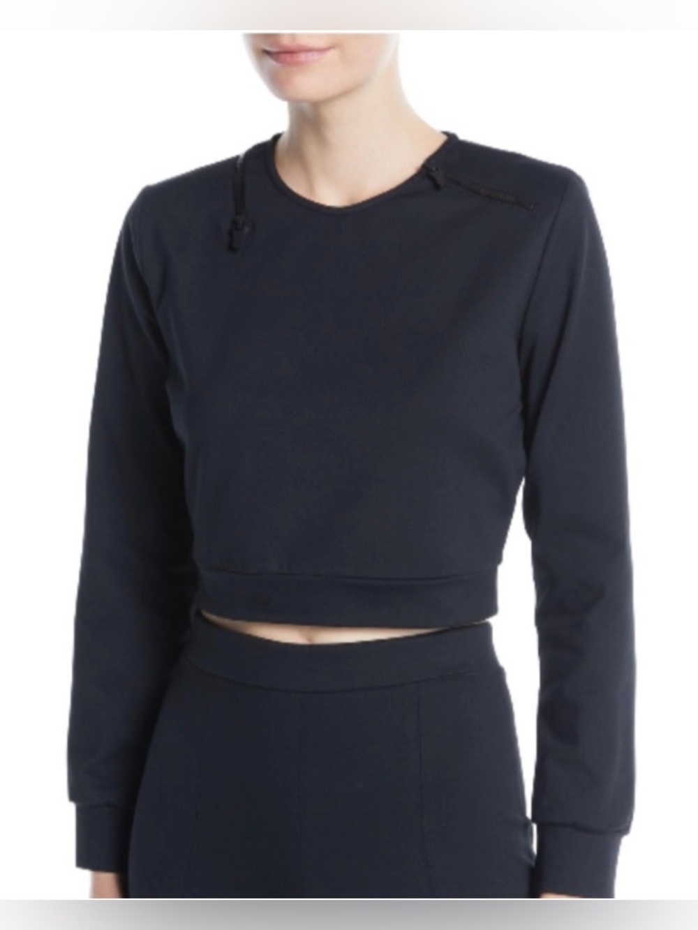 Cushnie et ochs cropped zipper long sleeve top - Picture 7 of 12